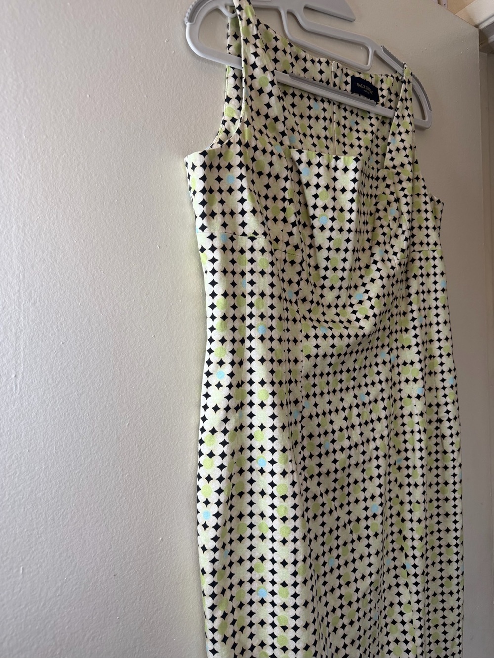 Piazza Sempione Made in Italy Geometric Print Sheath Dress IT 46 US 10 12 - Picture 3 of 8
